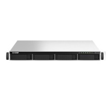 Сетевое хранилище без дисков/ SMB QNAP TS-464U-RP-8G NAS 4 HDD trays, rackmount 1U, 2 PSU. 4-core Intel Celeron N5105/N5095 2.0-2.9 GHz, 8 GB RAM MAX, 2x2.5 Gigabit Ethernet, 4xUSB, 1xHDMI . PCIe Gen 3 x2 , W/o rail kit RAIL-B02