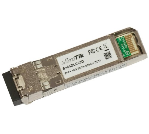 Трансивер MikroTik SFP+ module 10G MM 300m 850nm Dual LC-connector Трансивер MikroTik SFP+ module 10G MM 300m 850nm Dual LC-connector