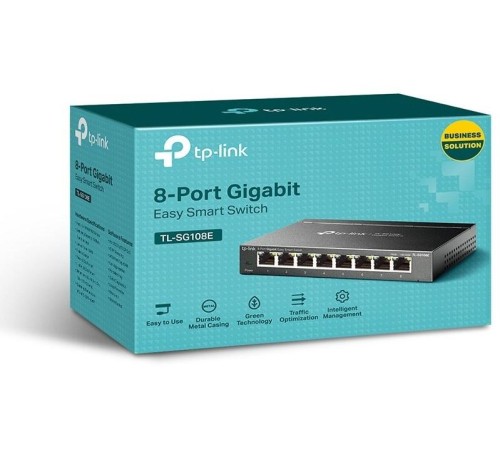коммутатор TP-Link TL-SG108E, 8-Port Gigabit Easy Smart Switch