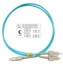  Cabeus FOP-50-SC-SC-1m Шнур оптический duplex SC-SC 50/125 mm OM3 1м LSZH