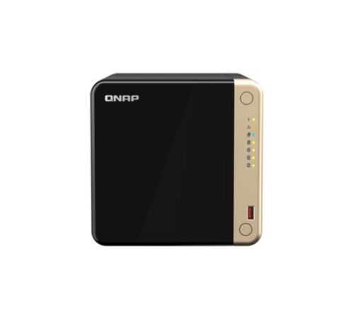 Сетевое хранилище без дисков/ SMB QNAPTS-464-8G NAS 4 HDD trays, 4-core Intel Celeron N5105/N5095 2.0-2.9 GHz, 8 GB RAM (1 x 8 GB) up to 16 GB (2 x 8GB), 2x2.5 Gigabit Ethernet , 2xUSB 3.2 Gen 2 (10Gbps), 2xUSB 2.0 port, 1xHDMI, 2xM.2 PCIe Gen 3 x1 slots Сетевое хранилище без дисков/ SMB QNAPTS-464-8G NAS 4 HDD trays, 4-core Intel Celeron N5105/N5095 2.0-2.9 GHz, 8 GB RAM (1 x 8 GB) up to 16 GB (2 x 8GB), 2x2.5 Gigabit Ethernet , 2xUSB 3.2 Gen 2 (10Gbps), 2xUSB 2.0 port, 1xHDMI, 2xM.2 PCIe Gen 3 x1 slots