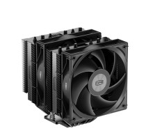 Кулер для процессора/ CPU Cooler PCCooler RT620 BK (250W, 4-pin PWM, 157mm, Al/Cu, 6x6mm, 2x120mm, 73.32CFM, 34.9dBA, 2200RPM, S: 1851/1700/1200/115X, AM5/AM4, black)