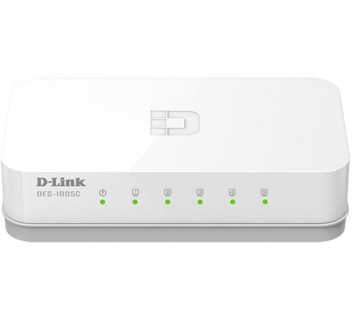 Коммутатор/ DES-1005C Unmanaged Switch 5x100Base-TX, plastic case