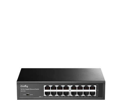 Коммутатор/ 16-Port Gigabit Switch, 16 Gigabit RJ45 Ports, IGMP Snooping, Loop Detection/Prevention, 802.1p/DSCP QoS, Switch/VLAN/Extend working mode DIP switch, Rack-mountable Steel Case, Power Saving, Plug & Play, Rack-Mount kits included