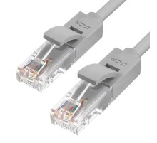GCR Патч-корд прямой 0.7m UTP кат.5e, серый, 24 AWG, литой, ethernet high speed 1 Гбит/с, RJ45, T568B, GCR-LNC03-0.7m