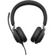 Гарнитура проводная/ Jabra Evolve2 40, USB-A, MS Stereo