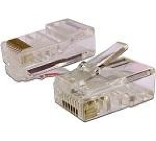 Коннектор RJ45 UTP 8P8C, универсальный, cat.5e, 100 шт. Коннектор RJ45 UTP 8P8C, универсальный, cat.5e, 100 шт.
