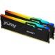 Память оперативная/ Kingston 32GB 6000MT/s DDR5 CL30 DIMM (Kit of 2) FURY Beast RGB XMP