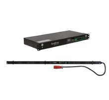 Блок распределения питания Systeme Electric Блок распределения питания Rack PDU Metered, Uniprom series, 0U, 240V, 1P, 32A, 36xC13 12xC19, 3m cord, IEC309