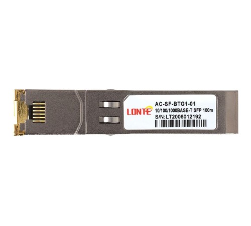 Трансивер/ 10/100/1000BASE-T copper SFP, 100m, RJ45
