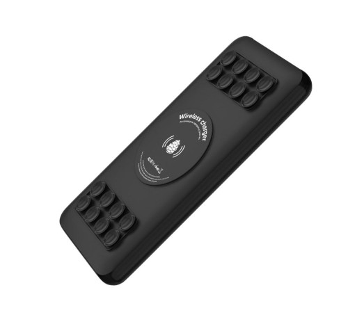 GCR PowerBank на 10000mAh беспроводная зарядка Qi с креплением 15W + QC 3.0 + PD 18W, черный, GCR-54773