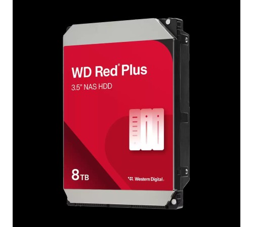 Жесткий диск/ HDD WD SATA3 8TB Red Plus 5640RPM 256MB 1 year warranty
