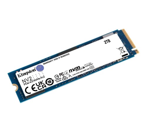 Твердотельный накопитель/ Kingston SSD NV2, 2000GB, M.2(22x80mm), NVMe, PCIe 4.0 x4, 3D TLC, R/W 3500/2800MB/s, TBW 640, DWPD 0.3 (12 мес) Твердотельный накопитель/ Kingston SSD NV2, 2000GB, M.2(22x80mm), NVMe, PCIe 4.0 x4, 3D TLC, R/W 3500/2800MB/s, TBW 640, DWPD 0.3 (12 мес)