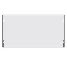 Заглушка сплошная 19" 3U RAL7035