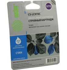 -/ Картридж струйный Cactus CS-LC970C голубой (20мл) для Brother DCP-135C/150C/MFC-235C/260C