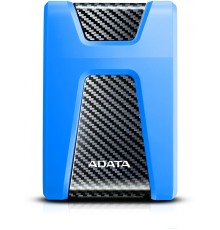 Внешний жесткий диск/ Portable HDD 1TB ADATA HD650 (Blue), Silicone, USB 3.2 Gen1, 121x81x21mm, 201g /3 года/