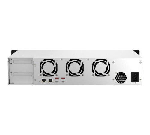 Сетевое хранилище без дисков/ SMB QNAP TS-873AeU-4G NAS 8x3.5/2.5 SATA/SSD trays, 2 x M2 PCIe, 2x 2.5 GbE, 2U rackmount, 1 PSU. AMD Ryzen V1500B 4-core/8-thread 2.2 GHz processor, 4 GB DDR4 RAM (1*4 GB) up to 64GB (2*32 GB). W/o rail kit RAIL-B02 Сетевое хранилище без дисков/ SMB QNAP TS-873AeU-4G NAS 8x3.5/2.5 SATA/SSD trays, 2 x M2 PCIe, 2x 2.5 GbE, 2U rackmount, 1 PSU. AMD Ryzen V1500B 4-core/8-thread 2.2 GHz processor, 4 GB DDR4 RAM (1*4 GB) up to 64GB (2*32 GB). W/o rail kit RAIL-B02