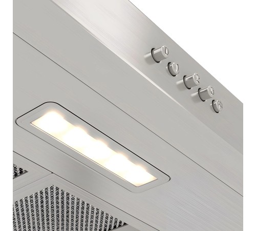 Вытяжки ELIKOR GOOD, Кухонная вытяжка ELIKOR КВ ECO 60 XS нержавеющая сталь, 60 см, 400 м3/ч