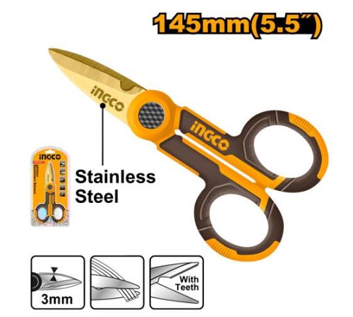 Ножницы электрика Ingco HES02855,145мм Ножницы электрика Ingco HES02855,145мм