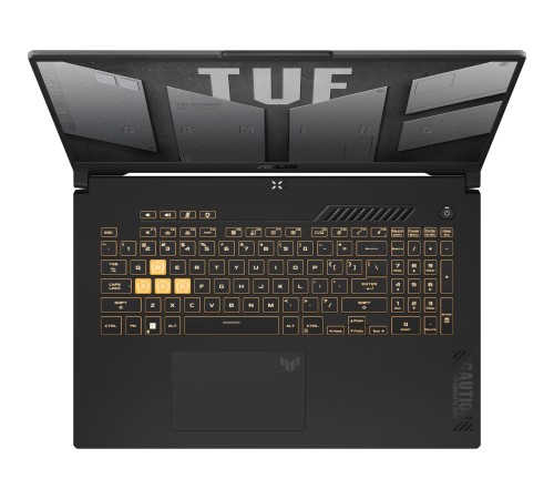 Ноутбук/ ASUS TUF F17 FX707VJ-HX006 17.3"(1920x1080 (матовый, 144Hz) IPS)/Intel Core 5 210H(2.2Ghz)/16384Mb/512PCISSDGb/noDVD/Ext:nVidia GeForce RTX3050(6144Mb)/Cam/BT/WiFi/56WHr/war 1y/2.6kg/Mecha Gray/DOS