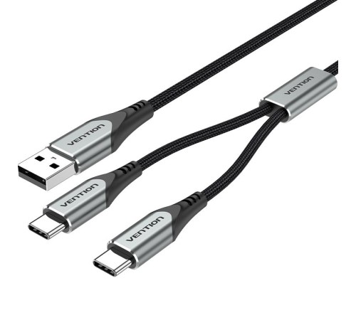 Кабель Vention USB-CM х 2/USB 2.0 AM - 1м.