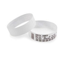 Этикетки в виде браслета полипропилен 25х279мм белый/ Wristband, 25mm*279mm, 200pcs/Roll, Adult - White