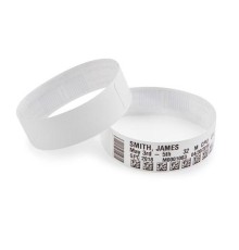 Этикетки в виде браслета полипропилен 25х279мм белый/ Wristband, 25mm*279mm, 200pcs/Roll, Adult - White