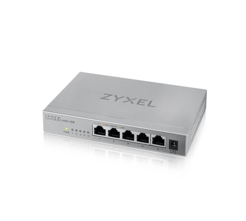 Коммутатор/ Zyxel MG-105 multi-gigabit switch, 5x1 / 2.5GE, desktop, silent