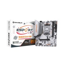 Материнская плата MAXSUN MS-eSport B850M WIFI ICE, AM5, B850, 2*DDR5, 2*SATA 3.0, 2*M.2, USB 3.2, USB 2.0, Type-C, 1*PCIE 16, 1*PCIE 1, HDMI+DP, mATX