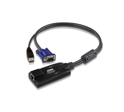 Модуль удлинителя, SVGA+KBD+MOUSE USB,  40 метр., для подкл. комп. к перекл. макс.разреш. 1600х1200, RJ45+HD-DB15+USB A-тип, Female+2xMale, без Б.П., (DDC2B)/ATEN/ USB VGA KVM Adapter