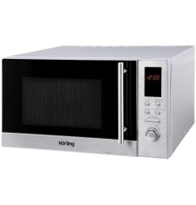 Микроволновая печь/ 29.6х48.5х36.7 см, 23 л, 800 Вт, гриль: 1000 Вт, электронное управление, LED дисплей, 8 автопрограмм, нержавеющая сталь