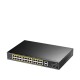 Коммутатор/ 24-10/100/1000 BASE-T Gigabit ports, 2-Port 10/100/1000 BASE-T Gigabit Uplink ports, 2-1000 BASE-X SFP Slot, 24-port IEEE 802.3at PoE+ Injector, 300 watts total Power budget, Supports PoE power up to 30W for each PoE port, Extend Mode (Transmi