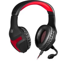 Defender Игровая гарнитура Scrapper 500 красный + черный, кабель 2 м