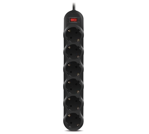 Фильтр SVEN SF-06L 1,8 м (6 розеток) черный Фильтр SVEN SF-06L 1,8 м (6 розеток) черный