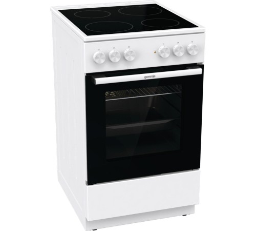 Плита GORENJE/ Тип плиты: электрическая, Тип варочной поверхности: электрическая, Цвет: белый, Гриль: Есть, Ширина, см: 50