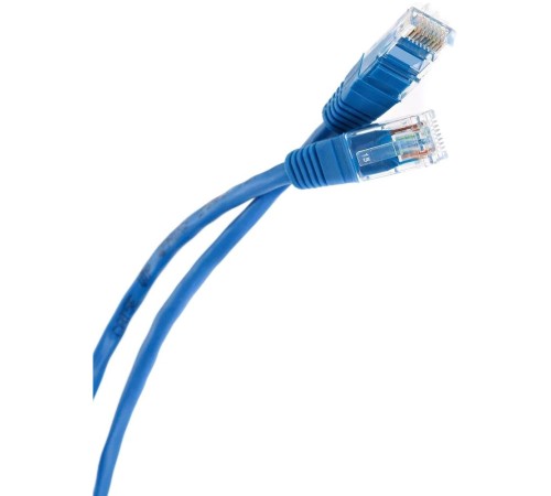 Патчкорд/ Патчкорд литой "Telecom" UTP кат.5е 20,0м синий