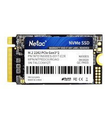 SSD накопитель Netac SSD N930ES 1TB PCIe 3 x2 M.2 2242 NVMe 3D NAND, R/W up to 1650/1500MB/s, IOPS(R4K) 220K/220K, TBW 600TB, 3y wty