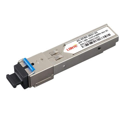 Трансивер/ SFP WDM module, 1.25G, 1310Tx/1550Rx, 3KM, DDM, SC Трансивер/ SFP WDM module, 1.25G, 1310Tx/1550Rx, 3KM, DDM, SC