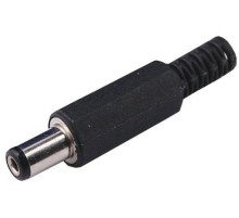 Разъём/ LAZSO AP005 Разъем питания - штекер, 2,1x5,5x9,5мм, на кабель с амортизатором.