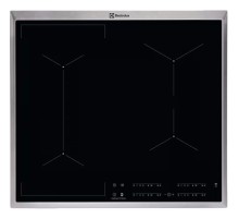 Встраиваемые индукционные панели ELECTROLUX/ Индукционная,  ! 59х52х4,4 см, индукция, черный, сенсорное управление, рама из нержавеющей стали