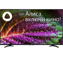 Телевизор ЖК с функцией СмартТВ IRBIS 50U1 YDX 185BS2, 50",3840x2160, 16:9, Tuner(DVB-T2/DVB-S2/DVB-C/PAL/SECAM), Android 9.0 Pie,Yandex, 1,5GB/8GB, Wi-Fi, Input(AV RCA, USB, YPbPr,HDMI,CI+), Output (3,5 mm, Coaxial), Black