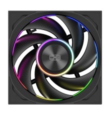 Кулер для корпуса/ Case Cooler PCCooler F7 X120 ARGB BK 3IN1 (120x120x28mm, 4-pin PWM, ARGB, 83CFM, 33.1dBA, 3000RPM, Black, 3pcs)