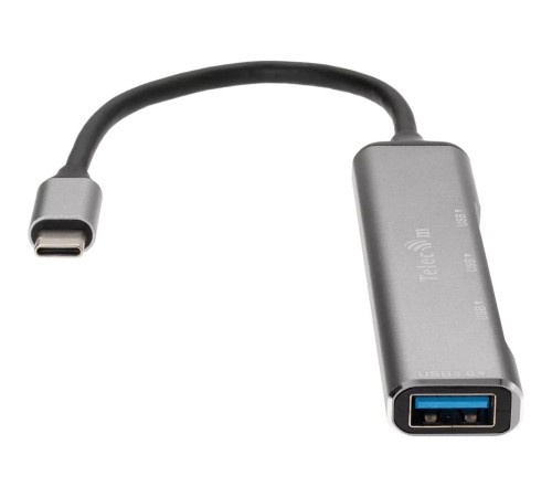 Переходник/ Переходник USB 3.1 Type-C-->USB3.0+3 USB2.0, Aluminum Shell, 0.2м Telecom <TA308C> Переходник/ Переходник USB 3.1 Type-C-->USB3.0+3 USB2.0, Aluminum Shell, 0.2м Telecom <TA308C>