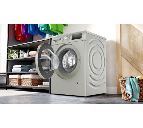 Стиральная машина BOSCH 84.8x59.8x60, фронтальная загрузка, 8 кг, 1200 об/мин,серый металлик, EcoSilenceDrive, панель управления приборов на английском языке Стиральная машина BOSCH 84.8x59.8x60, фронтальная загрузка, 8 кг, 1200 об/мин,серый металлик, EcoSilenceDrive, панель управления приборов на английском языке