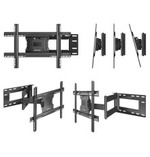 ONKRON кронштейн для телевизора 40"-75" наклонно-поворотный, чёрный M7L