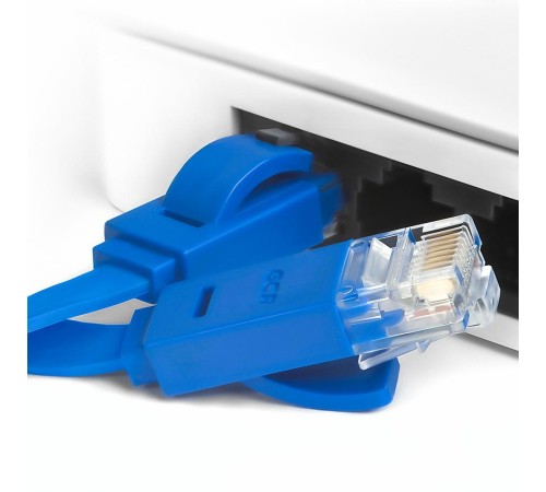 Greenconnect Патч-корд PROF плоский прямой 1.5m, UTP медь кат.6, синий, 30 AWG, GCR-LNC621-1.5m ethernet high speed 10 Гбит/с, RJ45, T568B Greenconnect Патч-корд PROF плоский прямой 1.5m, UTP медь кат.6, синий, 30 AWG, GCR-LNC621-1.5m ethernet high speed 10 Гбит/с, RJ45, T568B