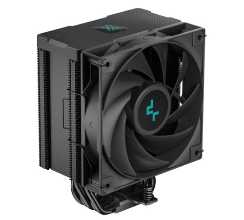 Кулер для процессора DEEPCOOL AG500 DIGITAL BK LGA1700/1200/115X/AM5/AM4 (12шт/кор, TDP 240W, PWM, Fan 120mm, 5 тепл. трубок) RET (R-AG500-BKNDMN-G-2)