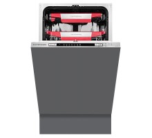 Встраиваемая посудомоечная машина Kuppersberg/ Узкая, Полностью встраиваемая, ширина 45 см, 11 комплектов,внутреннее освещение,электронное управление, цифровой дисплей,  7 программ, 7 температурных режимов, дополнительная подставка под бокалы ,функция &qu