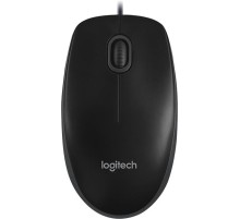 Мышь/ Logitech Optical Mouse B100  Black USB