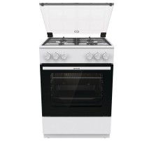 Газовая плита Gorenje/ Газовая плита Gorenje, автоматический электроподжиг варочной поверхности и духовки, чугунные решетки, цвет белый
